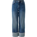 OUI - Straight Leg Jeans - Medium Blue Denim