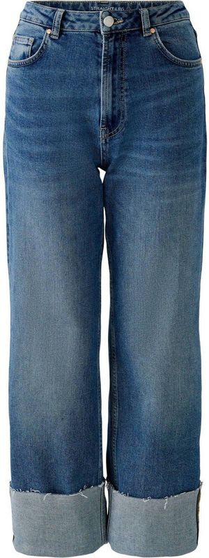 OUI - Straight Leg Jeans - Medium Blue Denim