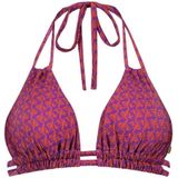 ten Cate Beach TC WOW voorgevormde triangel bikinitop paars/rood