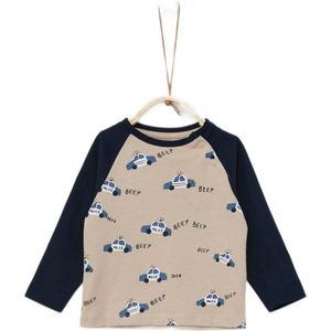 s.Oliver baby longsleeve met all over print ecru