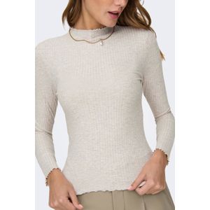 ONLY Ribgebreide Top ONLEMMA Taupe