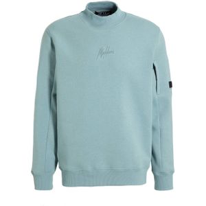 Malelions sweater met logo light blue