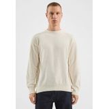 QS - Gebreide Trui - Ecru - Regular Fit - Lange Mouwen