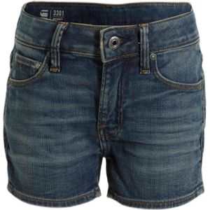 G-Star RAW 3301 skinny shorts denim short sun faded indigo