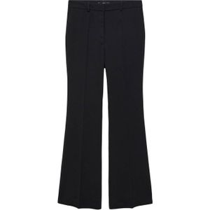 Mango wide leg pantalon zwart