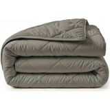 Sleeptime - 2 in 1 Diamant Dekbed - Kaki - Dekbed zonder Overtrek Inclusief Kussenslopen - 200x200