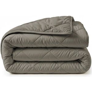 Sleeptime - 2 in 1 Diamant Dekbed - Kaki - Dekbed zonder Overtrek Inclusief Kussenslopen - 200x200