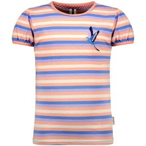 B.Nosy gestreept T-shirt Phebe roze/blauw/wit