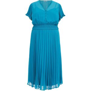 WE Fashion Curve jurk blauw
