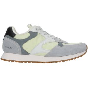 Scotch & Soda suède sneakers groen/grijs