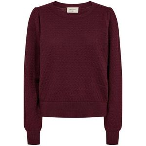 FREEQUENT gebreide trui donkerrood