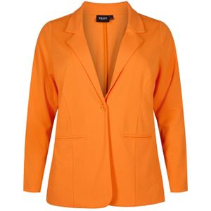 blush By Zizzi rechtvallende blazer oranje