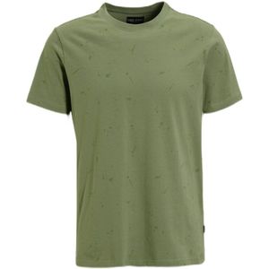 Cars T-shirt met all over print light green