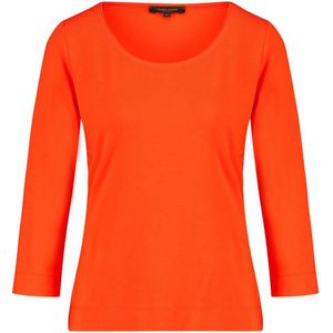 Claudia Sträter jersey top 3/4 mouw oranjerood