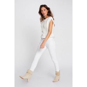 Morgan low waist skinny jeans off white