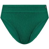Beachlife high waist bikinibroekje met textuur groen