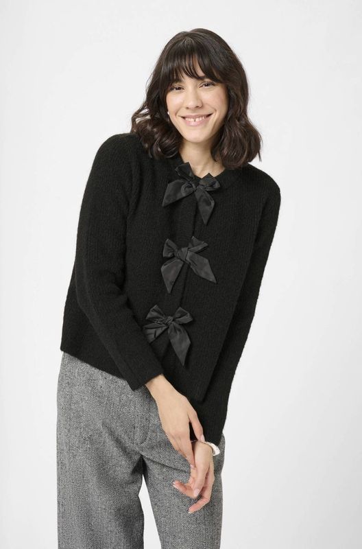 Kaffe - Kamay Knit - Cardigan - Zwart - 10510984