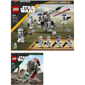 LEGO Star Wars Boba Fett's sterrenschip Microfighter 75344 + 501st Clone Troopers Battle Pack 75345