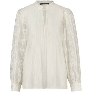 Expresso fijngebreide blouse ecru