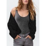 MANGO TEEN body zwart met lurex