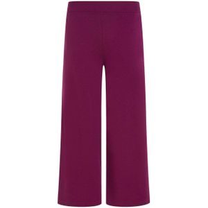 King Louie loose fit broek Border Palazzo Pants Milano Crepe donkerrood