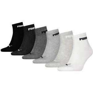 Puma sokken - set van 6 grijs/zwart