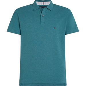 Tommy Hilfiger slim fit polo 1985 met logo green heather