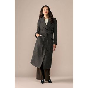 Mart Visser wollen manteljas donkerbruin