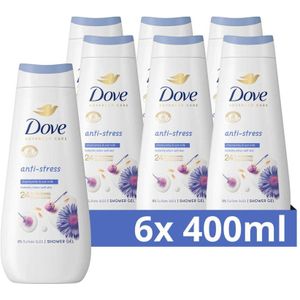 Dove Advanced Care Verzorgende Douchegel - Anti-Stress - 24-uur lang effectieve hydratatie - 6 x 400 ml