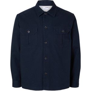 SELECTED HOMME regular fit overshirt SLH-CANVAS sky captain