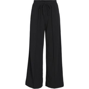 VILA high waist wide leg broek VICLUA zwart