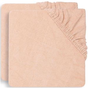 Jollein aankleedkussenhoes badstof 75x85cm - set van 2 pale pink