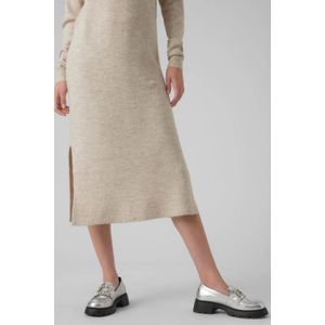 VERO MODA gemêleerde fijngebreide jurk VMLEFILE beige