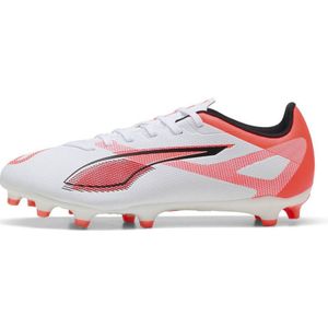 Puma ULTRA 5 PLAY FG/AG Senior voetbalschoenen wit/zwart/rood