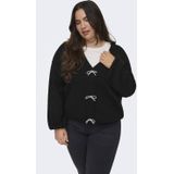 ONLY CARMAKOMA vest zwart gebreid