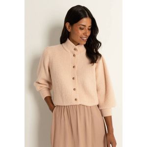 CLAUDIA BY CLAUDIA STRÄTER vest taupe gebreid