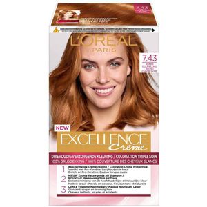 L'Oréal Paris Excellence Crème haarkleuring - Koper Goudblond