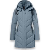 District - ZODIAC - Damesjas - Mineral Blue - Functionele Lange Jas