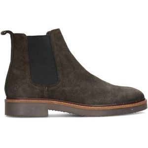 PS Poelman Hudson suède chelsea boots donkergrijs