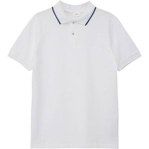 s.Oliver polo wit/blauw