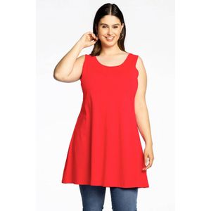 YOEK top van travelstof DOLCE rood