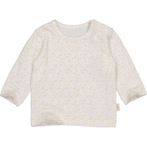 LEVV baby gebloemde basic longsleeve LNICOLANOS ecru/zand