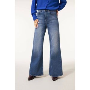 Miss Etam wide leg jeans medium blue denim