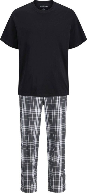 JACK & JONES pyjama JACLUCA zwart/grijs