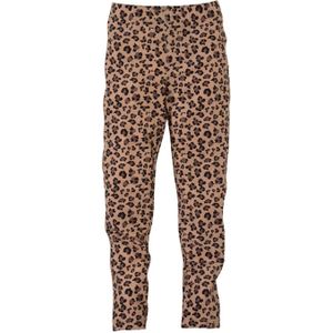 Z8 kids legging Tillie met panterprint bruin/donkerbruin