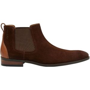 Van Lier Vienna suède chelsea boots bruin