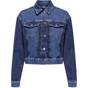 ONLY spijkerjasje ONLAMELIO medium blue denim