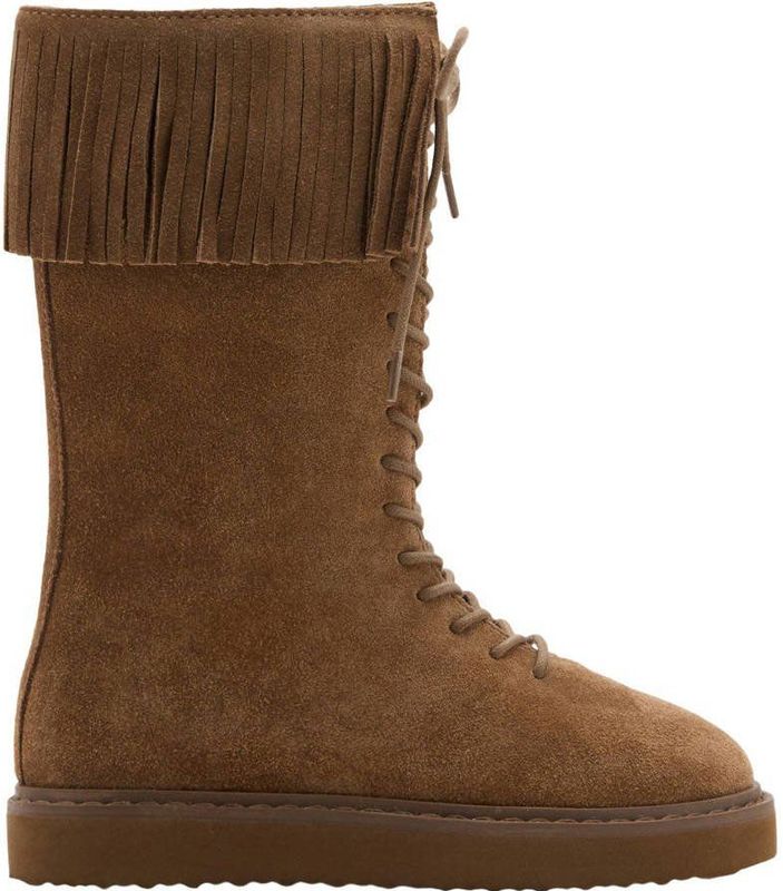 Mango Kids suède veterboots cognac