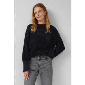 s.Oliver trui zwart rib gebreid