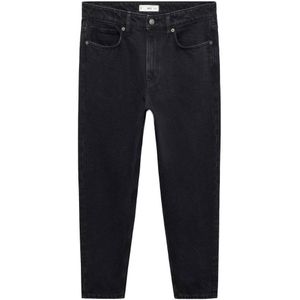 Mango Man tapered fit jeans changeant black